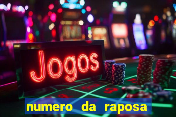 numero da raposa jogo do bicho